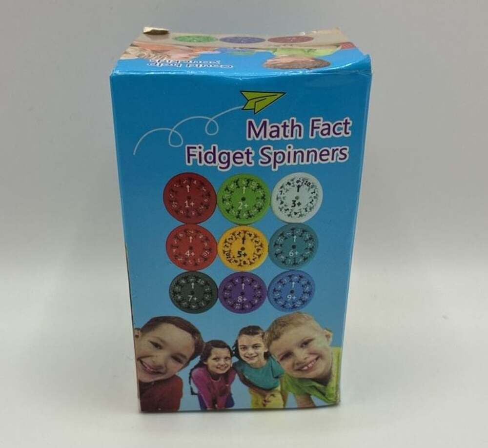 Math Fact Fidget Spinners Multiplication or Division 9pcs Educational Toys